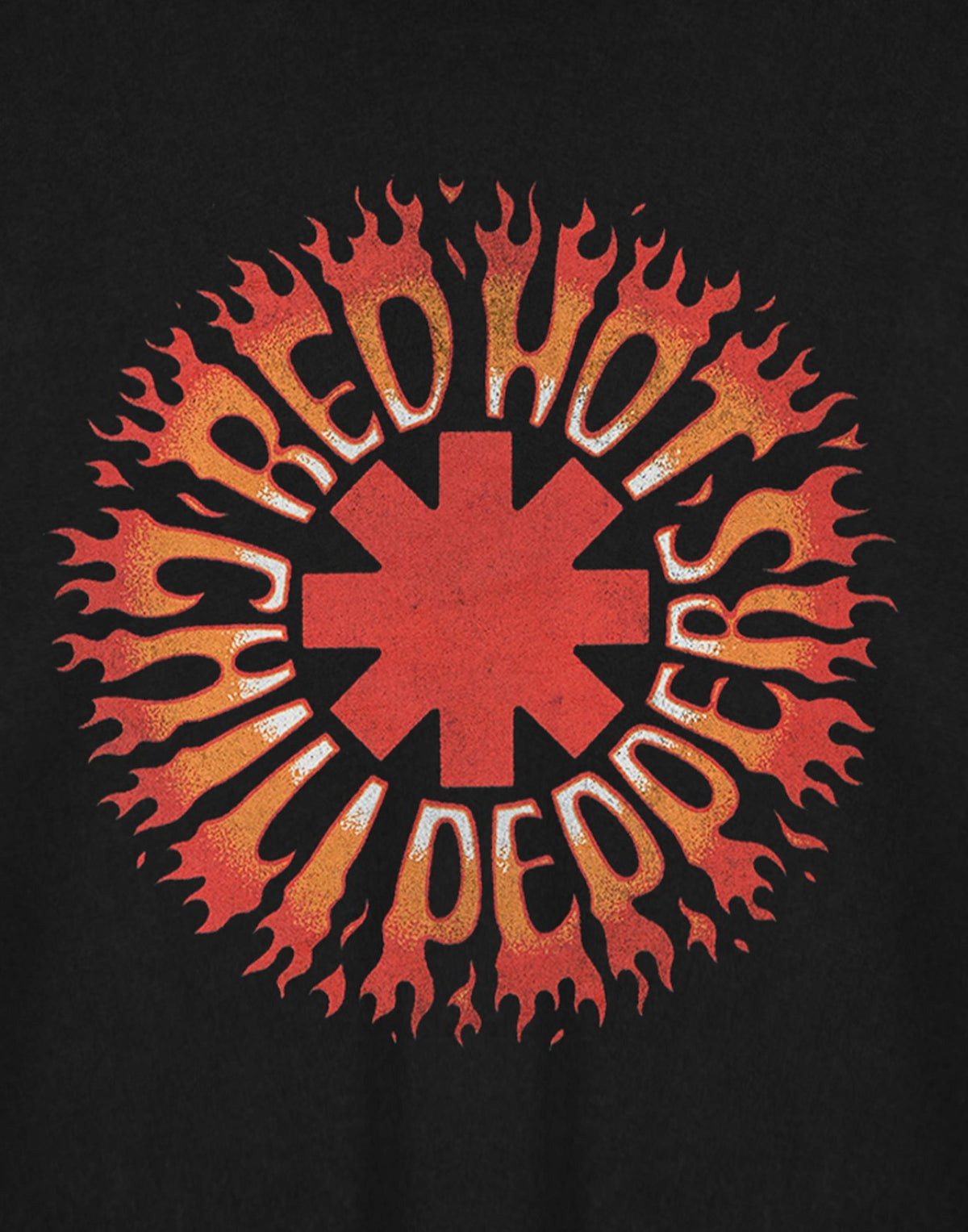 Red Hot Chili Peppers Cropped Short Sleeved T-Shirt | Womens Black | Official Me