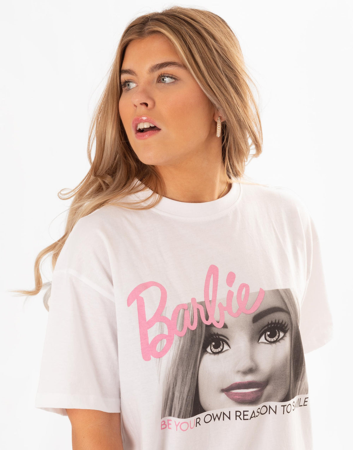 Barbie Short Sleeved T-Shirt | Womens White | Official Merch